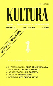 PARIS KULTURA – 1999 / 618 Cover Image