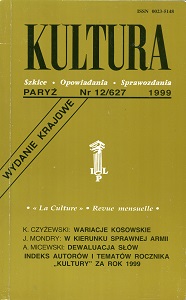 PARYSKA KULTURA – 1999 / 627 Cover Image