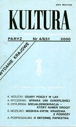 PARIS KULTURA – 2000 / 631 Cover Image