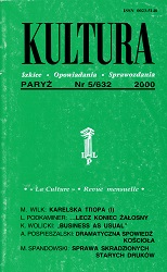 PARIS KULTURA – 2000 / 632 Cover Image