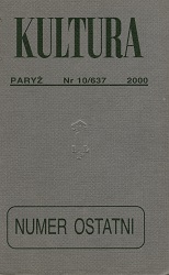 PARIS KULTURA – 2000 / 637 Cover Image