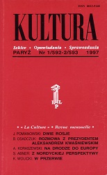 PARIS KULTURA – 1997 / 592+593 Cover Image