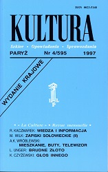 PARIS KULTURA – 1997 / 595 Cover Image