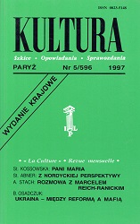 PARIS KULTURA – 1997 / 596 Cover Image