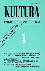 PARIS KULTURA – 1997 / 601 Cover Image