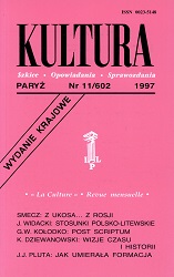 PARIS KULTURA – 1997 / 602 Cover Image