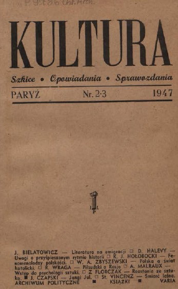PARIS KULTURA – 1947 / 002 + 003 Cover Image