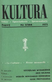 PARIS KULTURA – 1971 / 284 Cover Image