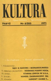 PARIS KULTURA – 1971 / 285 Cover Image