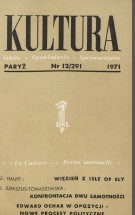 PARIS KULTURA – 1971 / 291 Cover Image