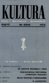 PARIS KULTURA – 1972 / 295 Cover Image