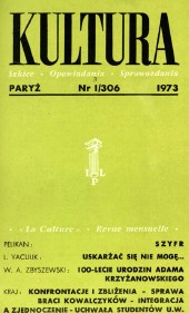 PARIS KULTURA – 1973 / 306 Cover Image