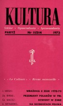 PARIS KULTURA – 1973 / 314 Cover Image