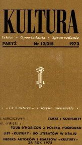 PARIS KULTURA – 1973 / 315 Cover Image