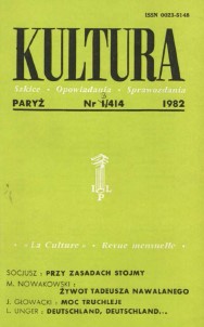 PARIS KULTURA – 1982 / 414 Cover Image