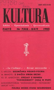 PARIS KULTURA – 1982 / 418+419 Cover Image