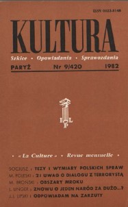 PARIS KULTURA – 1982 / 420 Cover Image
