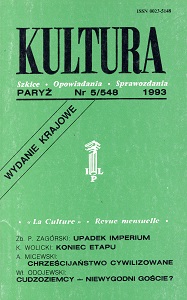 PARIS KULTURA – 1993 / 548 Cover Image