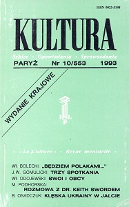 PARIS KULTURA – 1993 / 553 Cover Image