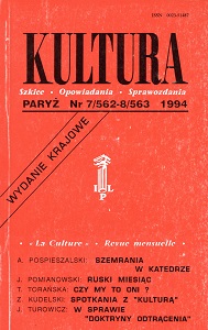 PARIS KULTURA – 1994 / 562+563 Cover Image