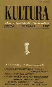 PARIS KULTURA – 1995 / 579 Cover Image