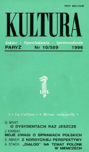 PARIS KULTURA – 1996 / 589 Cover Image