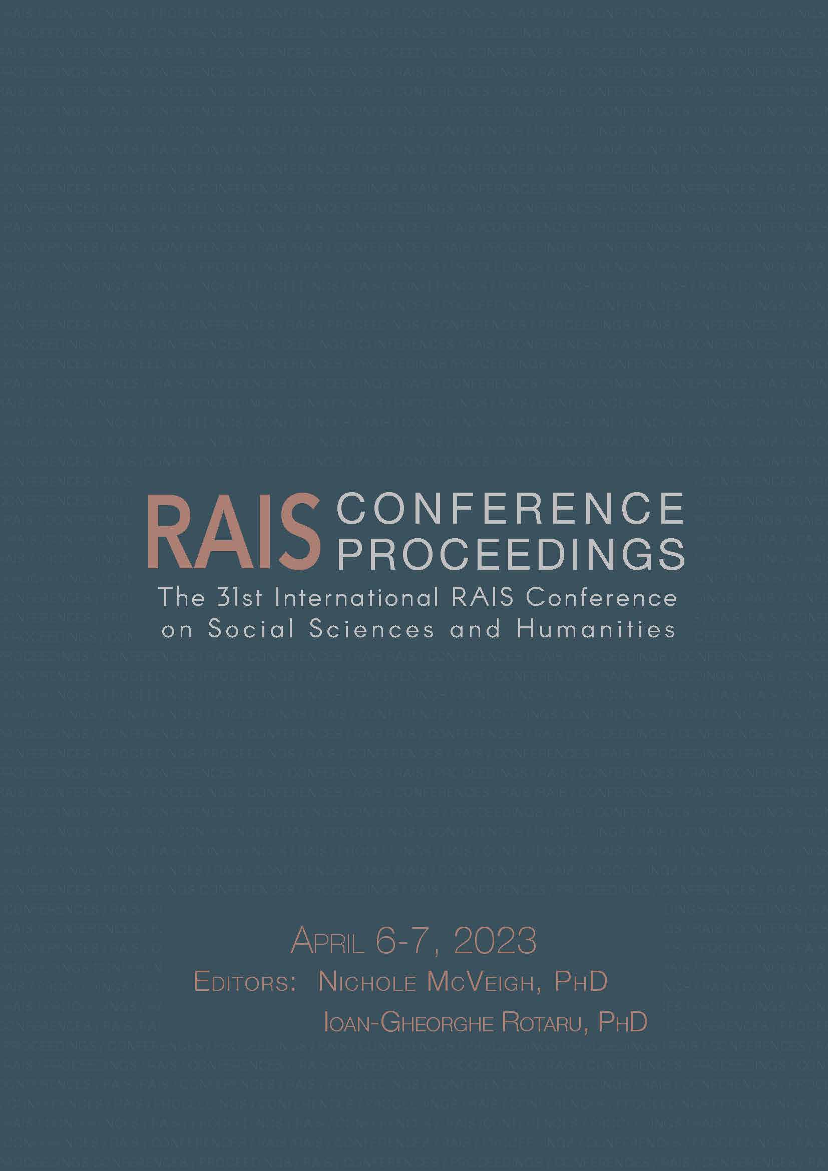 Proceedings of the 31st International RAIS Conference on Social Sciences