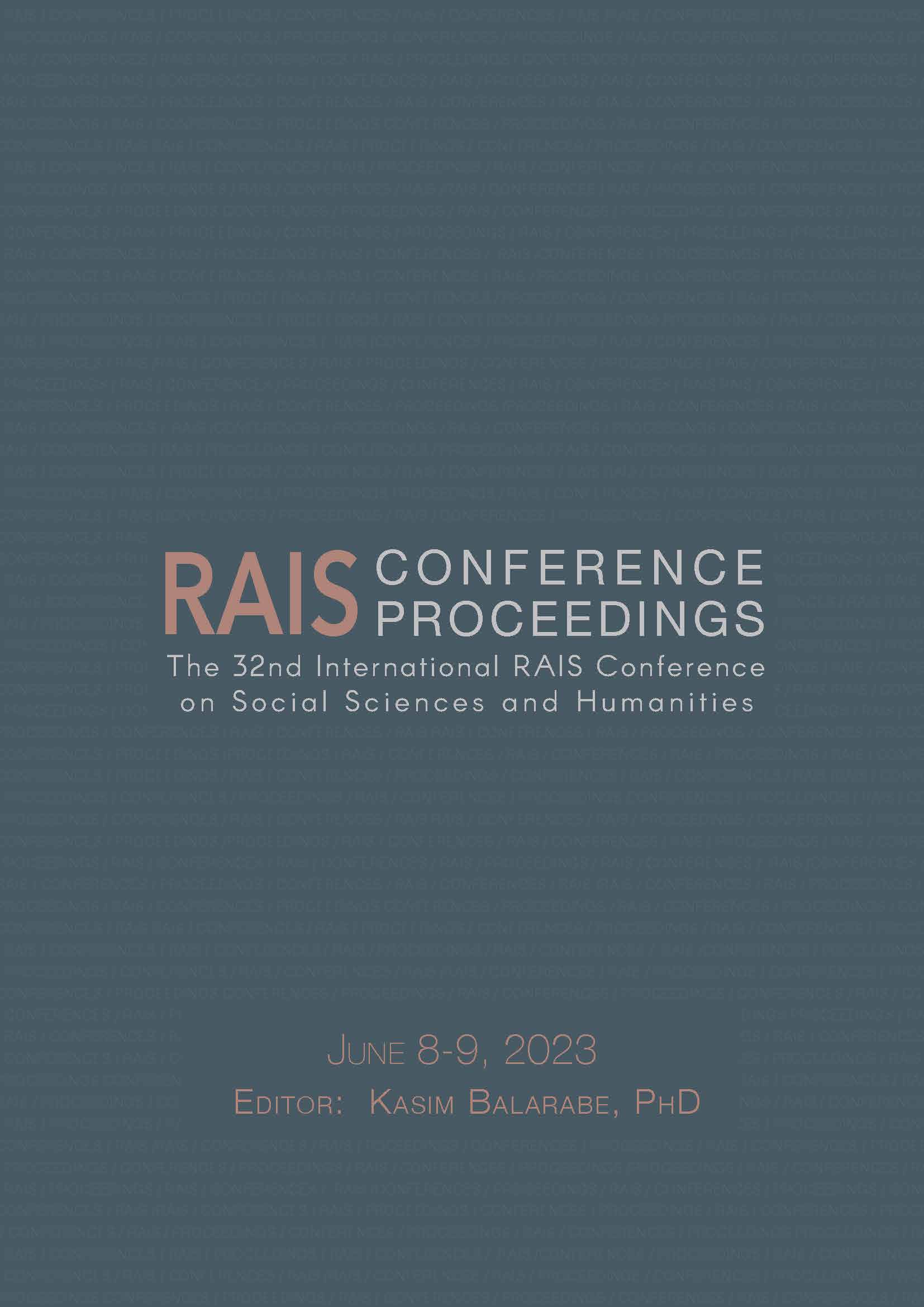 Proceedings of the 32nd International RAIS Conference on Social Sciences and Humanities Cover Image