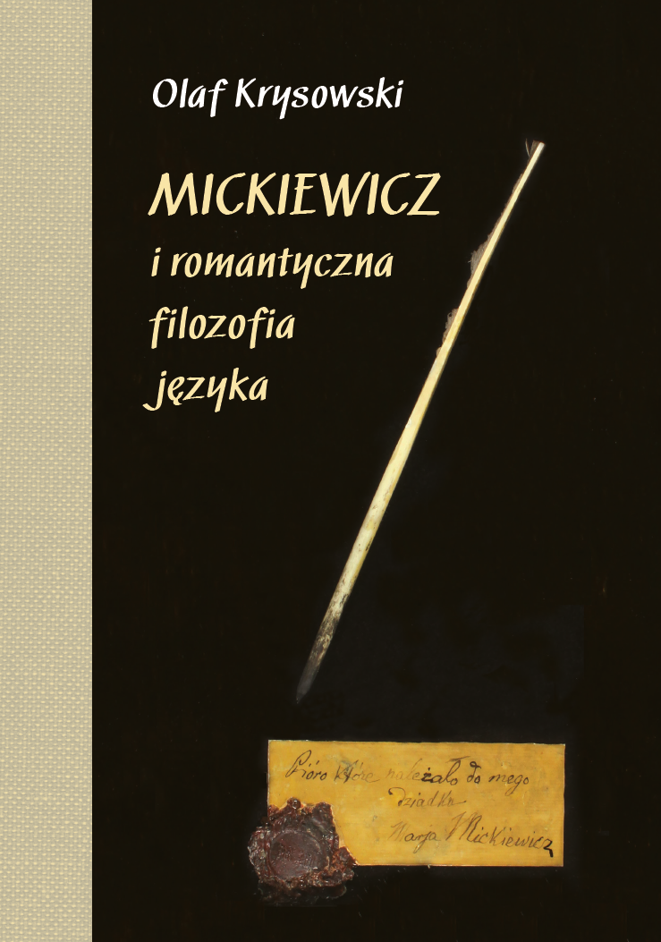 Mickiewicz and Romantic Philosophy of Language Cover Image