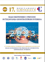 IMPACT OF INCOME INEQUALITY ON THE ECONOMIC GROWTH OF SMALL ECONOMICS – THE CASE OF BOSNIA AND HERZEGOVINA AND SERBIA Cover Image