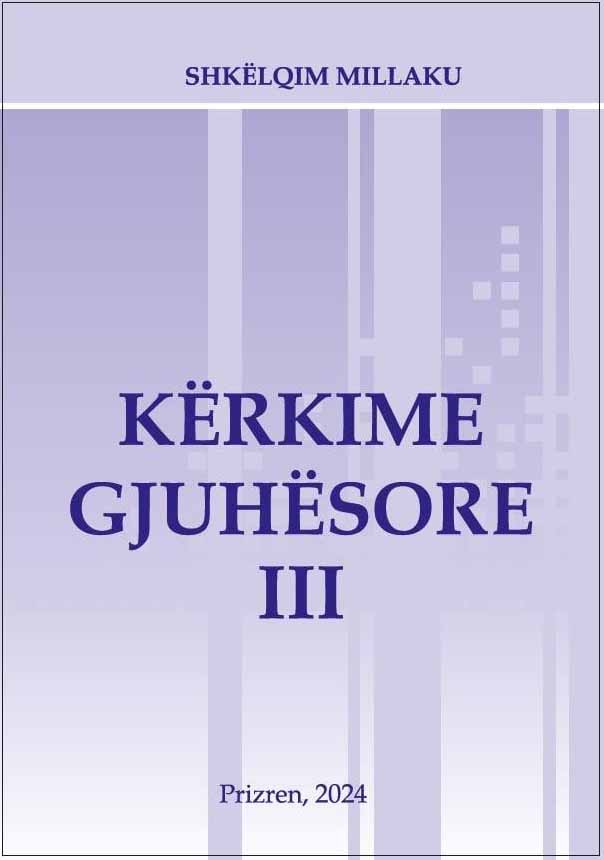 Kërkime gjuhësore III