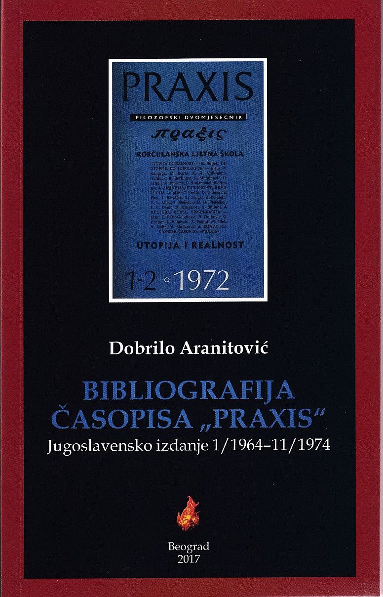 Bibliography of Praxis journal : Yugoslav edition 1/1964-11/1974 Cover Image