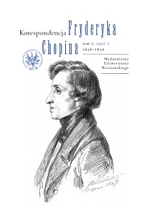 Correspondence of Fryderyk Chopin 1848–1849. Volume 3, part 3 Cover Image