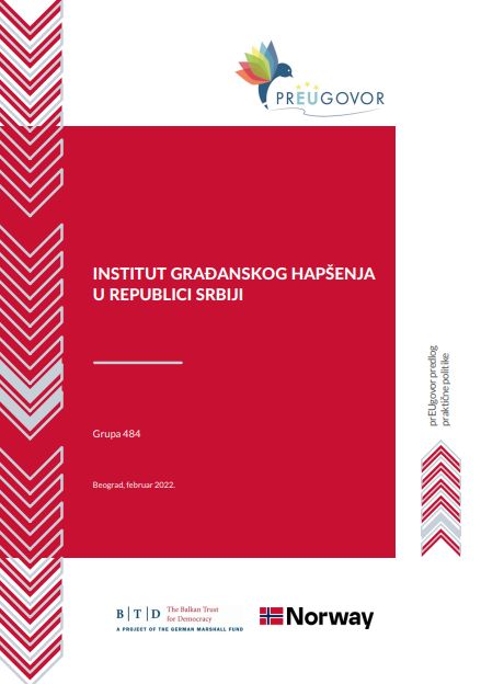 INSTITUTE OF CIVIL ARREST IN THE REPUBLIC OF SERBIA Cover Image