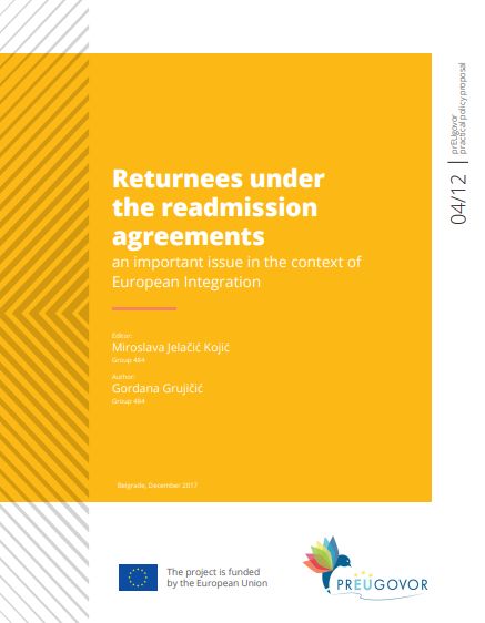 Returnees under the readmission agreements an important issue in the context of European Integration Cover Image