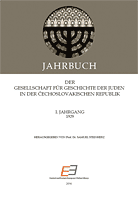 Jahrbuch der Gesellschaft für Geschichte der Juden in der Čechoslovakischen Republik I