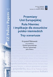 Transformations of the European Union. The role of Germany and implications for Polish-German relations. Three scenarios Cover Image