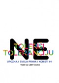 Do not tolerate intolerance. Know your rights and use them. Guide for LGBT people. Cover Image