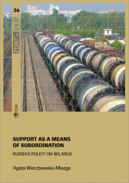 Support as a means of subordination. Russia's policy on Belarus Cover Image