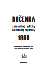 The main Foreign Policy Activities of the Slovak Republic in 1999 Cover Image