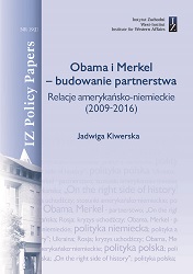 Obama and Merkel – Building a Partnership German-American Relations (2009-2016). A Polish View Cover Image