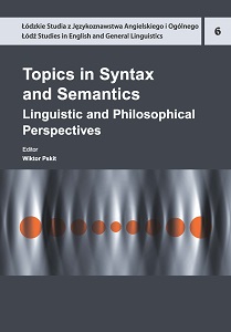 Topics in Syntax and Semantics. Linguistic and Philosophical Perspectives Cover Image
