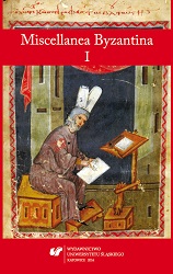Miscellanea Byzantina I Cover Image