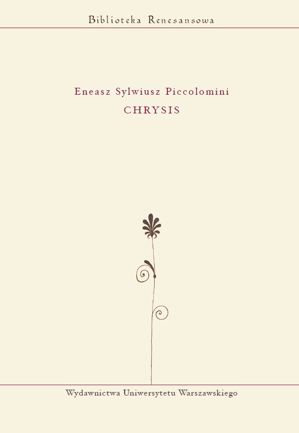 Aeneas Silvius Piccolomini - » Chrysis « Cover Image