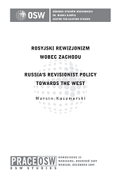 Russia’s revisionist policy towards the West Cover Image