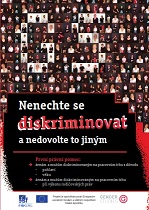 Nenechte se diskriminovat a nedovolte to jiným. První právní pomoc