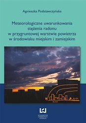 Meteorological factors of radon concentration in the near ground air layer in an urban and rural environment Cover Image