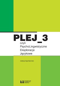 PLEJ_3 or PsychoLinguistic Language Explorations