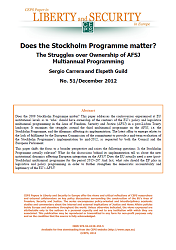 №51 Does the Stockholm Programme matter? The Struggles over Ownership of AFSJ Multiannual Programming Cover Image