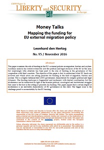 №95 Money Talks. Mapping the funding for EU external migration policy Cover Image